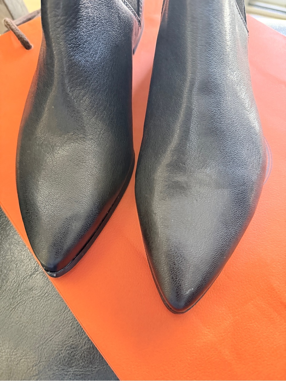 Cole Haan Black Pointed Toe Ankle Booties
